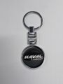 HAVAL Logo Car Metal Keychain Black Colour. 