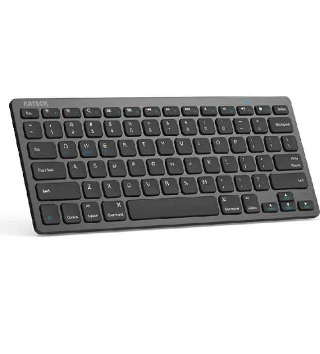 mini keyboard arteck hb098 universal bluetooth keyboard Ergonomic design Ergonomic size AAA battery operated very high quality bluetooth keyboard Black COLOR