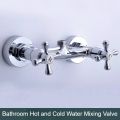 Bathtub Faucet Wall Mounted Mixer Valve Bathroom Shower Faucets Household Double Handle Sprinkler Faucet Hot and Cold Tap. 