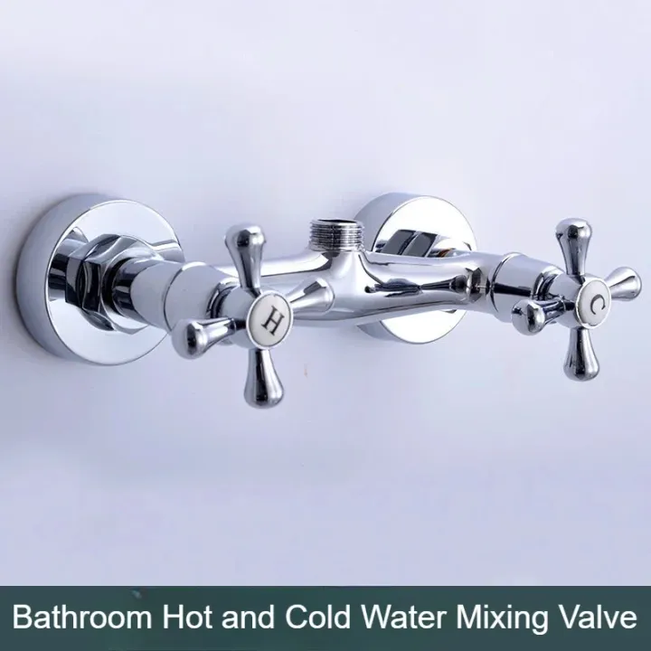 Bathtub%20Faucet%20Wall%20Mounted%20Mixer%20Valve%20Bathroom%20Shower%20Faucets%20Household%20Double%20Handle%20Sprinkler%20Faucet%20Hot%20and%20Cold%20Tap%20-%20Image%204