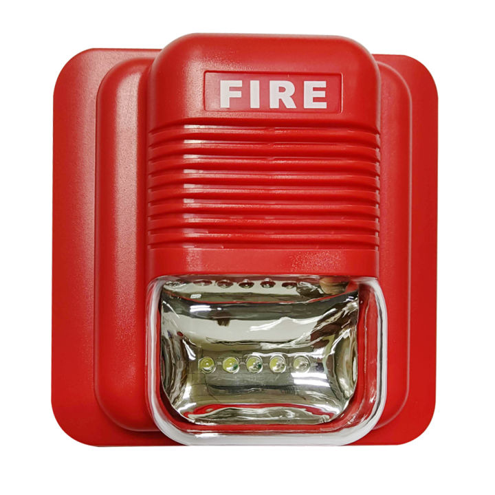 Fire Alarm Warning Strobe Siren Horn Sound & Strobe Alert Security