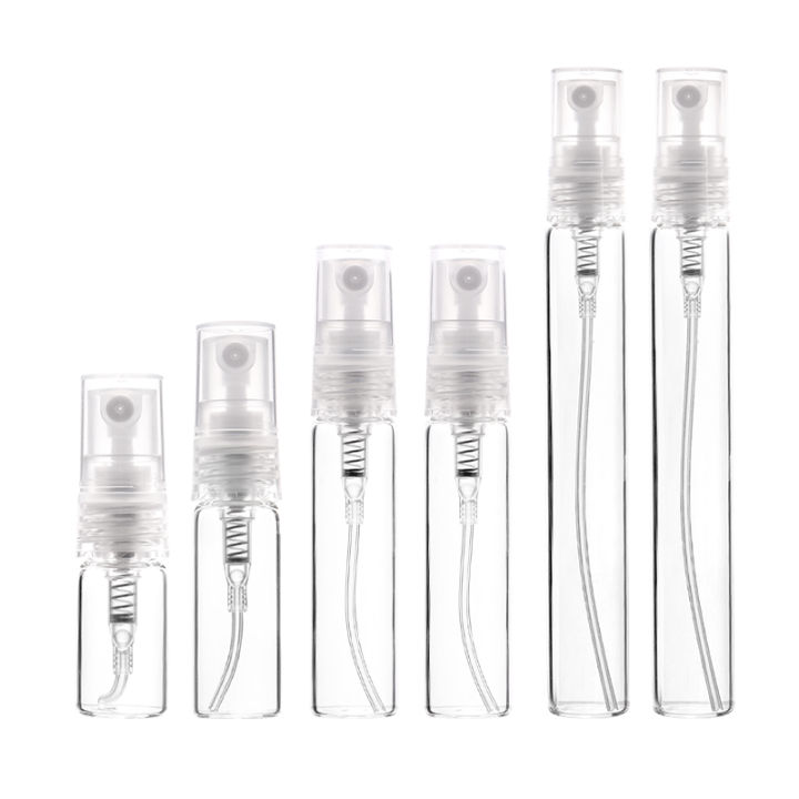 Best Selling 8 Pack 2/3/5/10ml Mini Clear Glass Perfume Bottle Refillable Perfume Bottle Sprayer Portable Travel
