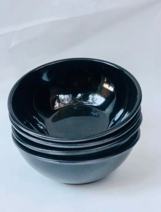 Black color Melamine Bowl 4 pcs Mesium size 7 inch