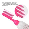 Root Comb Applicator Bottle, 1Pcs Hair Oil Applicator Colorful Plastic Squeeze Bottle Applicator Brush, Hair Dye Bottle Brush with Graduated Scale, for Hair Dye Barber Salon.