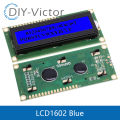 LCD1602 LCD 1602 2004 12864 module Blue Green screen 16x2 20X4 Character LCD Display Module HD44780 Controller blue black light. 