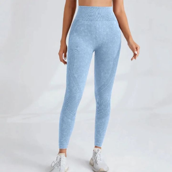 Women%20Seamless%20Gym%20High%20Waist%20Yoga%20Pants%20Hip%20Lifting%20Outdoor%20Sports%20Tight%20Waist%20Letter%20Sand%20Washed%20Pants%20Exercise%20Yoga%20Leggings%20-%20Image%206