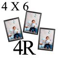 4R (4 x 6 inch) size  Photo Frame Black with Silver Line photo frames at wholesale price.........picture can be hung on the wall & freestanding Fiber Frames. 
