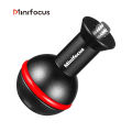 1'' inch Ball Adapter with M6 & 1/4''-20 Screw Ballhead Mount for Underwater Tray Bracket Extended Flashlight Light Arm System. 
