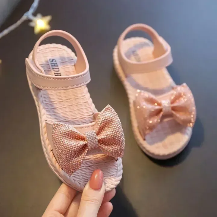 Kids%20Shoes%20Summer%20Sandals%20for%20Girls%20Bow%20Non-slip%20Soft%20Soled%20Versatile%20Solid%20Korean%20Children%20Sweet%20Princess%20Shoes%20Beach%20Sandals%20-%20Image%205