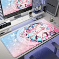 XXL Kawaii Mouse Pad Pokemons Eevee Computer Speed Type Mat for E-sports Players Lock Edge Keyboard Pad Mousepad Office Desk Mat. 