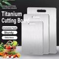 Titanium Cutting Boards for Kitchen Double-Sided Chopping Board Food Grade Cutting Mat Serving Tray Fruit Meat Chopping Board. 