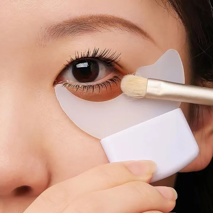 Eyeliner Template Mascara Shield Applicator Multifunctional Silicone Brush Lash Stopper Eye Makeup Tool for Eyelashes Baffle