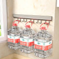 Kitchen Storage Rack Aluminum Alloy Hook Rack Wall Mounted Kitchen Utensil Storage Rack Bathroom Robe Towel Hanger. 