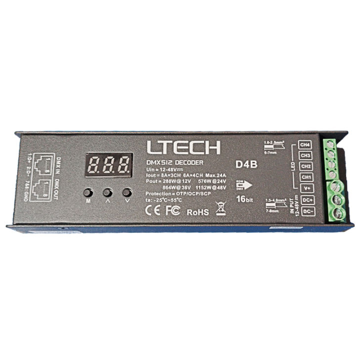LTECH%20Led%20RGBW%20Strip%20DMX%20Decoder%20DC12V%2024V%20Input%205A%204%20Channel%20480W%20Output%20Led%20%20RGB%20RGBW%20Strip%20PWM%20DMX512%20Slave%20Controller%20-%20Image%204