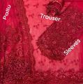 Gorgeous 3D Net Handwork Embroidery Saree For Woman For Girls. 