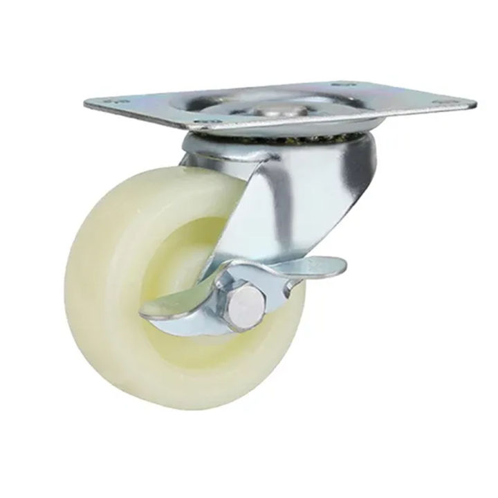2"%204PC%20Universal%20Swivel%20Casters%20Furniture%20Wheel%20Castor%20White%20PP%20Nylon%20Dual%20Roller%20Wheel%20For%20Platform%20Trolley%20Chair%20Fixed%20Swivel-MHN%20-%20Image%203