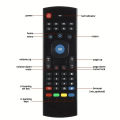 Universal Air Mouse Wireless Mini Keyboard Remote Control MX3 2.4G IR Learning Remote Control For PC Android TV Box Smart TV. 