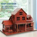 3D Wooden Puzzle Model GamesCozy Cottage DIY Handmade Mechanical Wooden House for Kids  Kit Mechanical деревянный конструк. 