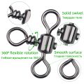 DNDYUJU 10-50pcs 3Way Barrel Cross Line Fishing Swivel With Solid Ring Brass Fishing Hook Line Connector Fishing Accessories. 