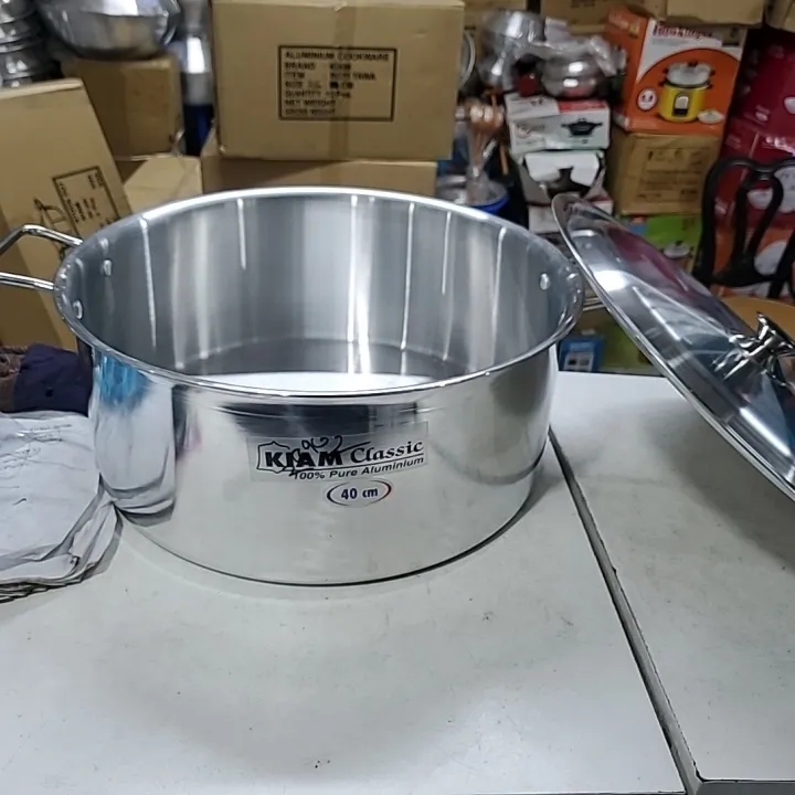 Kiam%20Classic%20100%25%20Pure%20Aluminum%20Stock%20Pot%20Saucepan%20For%20cooking%20All%20Kinds%20of%20Item%2040CM%205-6kg%20-%20Image%202