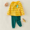 Autumn Autumn Baby Boy's Clothes girls clothes 2 to 8 years Pajamas Home Clothes Long Pants T-shirt Cartoon Underwear 2-Piece. 