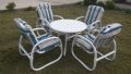 UPVC garden chairs. 
