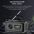 Portable 12000mAh Emergency Radio AM/FM/NOAA Weather Radio Solar Hand Crank Radio Flashlight SOS Alarm Power Bank Reading Lamp.