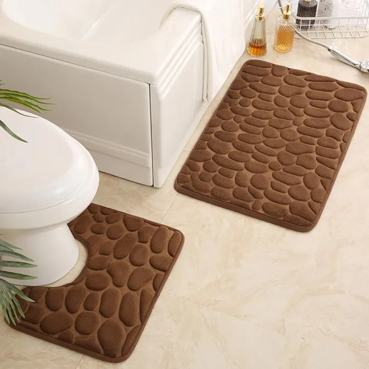 2PC%20embossed%20stone%20pattern%20toilet%20mat%20door%20mats%20absorb%20water%20mats%20non-slip%20carpet%20mat,%20can%20wash%20strip%20carpet%20home%20decoration%20-%20Image%205
