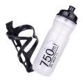 ZTTO 750ml High-Quality Cycling Water Bottle PP Material Wide-mouth Opening Squeezable Body with Bottle Cage. 