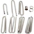 Exhaust Pipe Tube Elbow Connector Set 25mm 26mm for Diesel Heater Car Camper Caravan Truck Automotive Exhaust Parts.