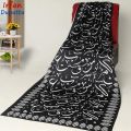 Digital writing Printed Silk Caligraphy Manto Dupatta/Shawl/Odhni. 