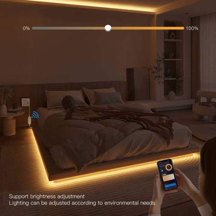 TUYA%20Zigbee%20USB%205V%20Smart%20Dimmable%20COB%20Strip%20Light%20320LEDs/M%20High%20Lumen%20DIY%20Cuttable%20Work%20With%20Zigbee%20Hub%20Bridge%20Gateway%20Alexa%20lightify%20-%20Image%204