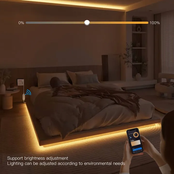 TUYA%20Zigbee%20USB%205V%20Smart%20Dimmable%20COB%20Strip%20Light%20320LEDs/M%20High%20Lumen%20DIY%20Cuttable%20Work%20With%20Zigbee%20Hub%20Bridge%20Gateway%20Alexa%20lightify%20-%20Image%204