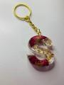 Customizable resin alphabet keychain / alphabet letter keychain. 