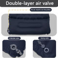 10cmThick Single Air Mattress with Pillow, Pump-Free Inflation, Ultra Comfortable&Compact Foldable Guest Bed for Home and Travel. 