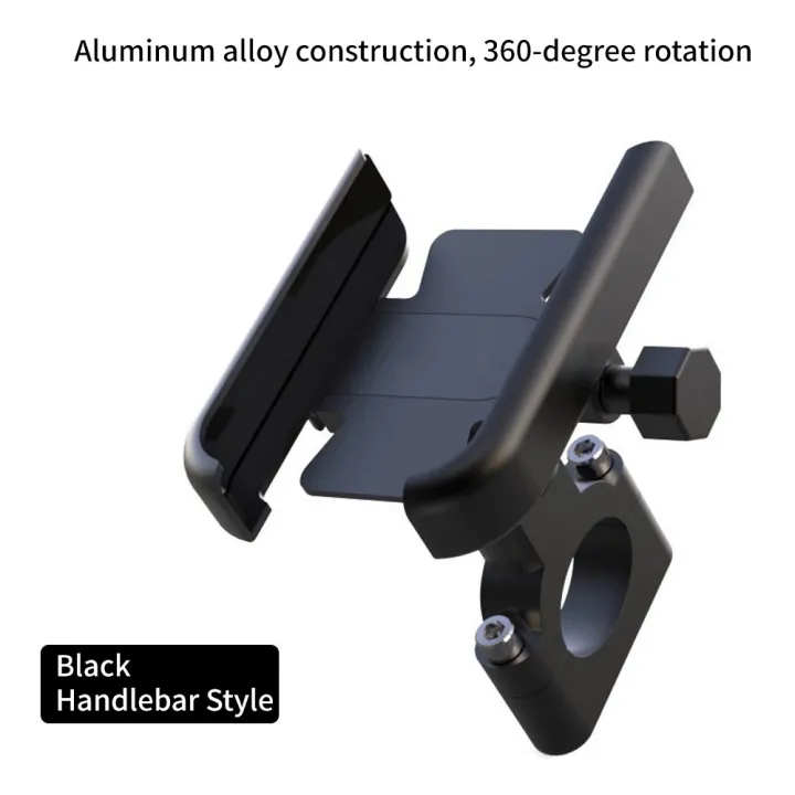 Aluminum%20Alloy%20Motorcycle%20Bike%20Bicycle%20Mobile%20Phone%20Holder%20for%204-7%20inch%20Smartphone%20Riding%20%20Navigation%20Stand%20Handlebar%20Mount%20-%20Image%202