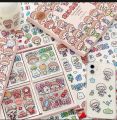100PCS Cute Cartoon PET Waterproof Stickers Album Diary Journal Decorative Scrapbooking DIY Sticker With Box. 