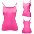 Women's Solid Color Fashion Simple Daily Vest With Chest Pad Four Seasons Basic Soft And Comfortable Versatile Camisole. 