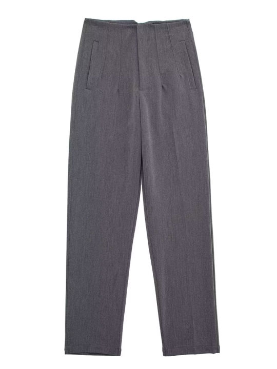 Willshela%20Women%20Fashion%20Straight%20Pants%20High%20Waist%20Front%20Zipper%20Trousers%20Vintage%20Full%20Length%20Female%20Chic%20Lady%20-%20Image%206