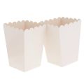 12 Pieces Pure White Popcorn Boxes Container Birthday Movie Party Favors Favor Guests s Box Treat Bags Wedding Bridal.