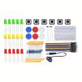 DIY Electronic Starter Kit for UNO R3 Arduino Circuit Board Electronics 12-in-1 Programmable Engineering Coding Education. 