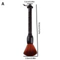 Creative Chinese Style Cleaning Brush Hand-carved Dragon Pattern Sandalwood Handle Horse Hair Tea Accessories Cleaning Brush. 