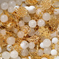 30g/lot Mixed Glass Beads Kit Mini Crystal Spacer Beads Metal Charms for Making Bracelet Necklace Earring Jewelry DIY Crafts. 