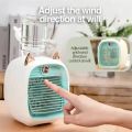 Kids Portable Air Conditioner Fan -New Mini Rechargeable Evaporative Air Cooler, Water Air-conditioning Fan Mini Fan Desktop, Liquid Filling Fan Air Conditioner. 