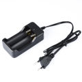 18650 Battery Charger EU Plug 2 Slots Smart Fast Charger 18650 Lithium Rechargeable Battery Charging Device DC4.2V 1A.