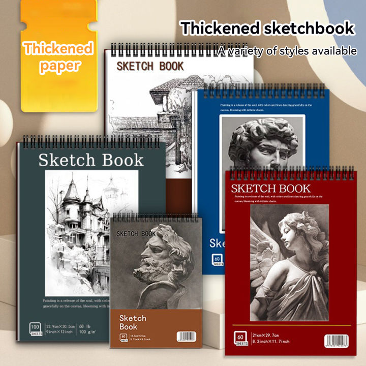 A3/A4/A5 Sketching Artist Grade Sketch Book, Thick Paper Drawing Pad ...