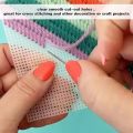 2/4pcs Plastic Canvas Embroidery Sheets White Bag Mesh Sheets for DIY Sewing Embroidered Woven Crafts. 