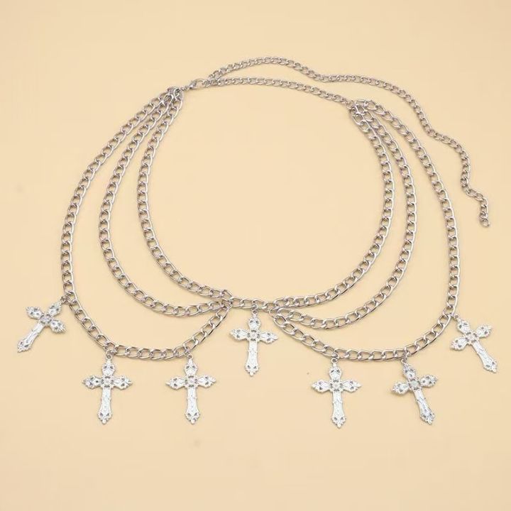 Cross%20Waist%20Chain%20Women's%20Waist%20Jewelry%20Niche%20Waist%20Decoration%20Versatile%20Temperament%20Cool%20Punk%20Hot%20Girl%20Personal%20Body%20Chain%20-%20Image%205