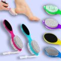 4-in-1 Multi-Use Pedicure Paddle Brush – 4-Step Pedicure Tool for Cleanse, Scrub, File, and Buff, Foot Care Kit for Smooth and Soft Feet. 