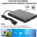 Floppy Disk Reader Drive 3.5" 1.44MB FDD External USB Floppy Diskette Drive for Windows 11/10/8/7/XP/Vista Mac PC Laptop Desktop. 